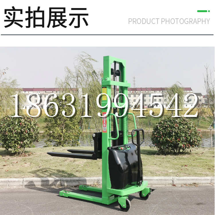 黑山县电动叉车堆高车液压铲车电瓶1吨2吨站驾步行式小型全自动叉车